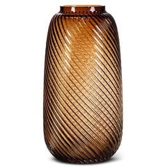 Tornado Barrel Vase Hurricane Large Amber