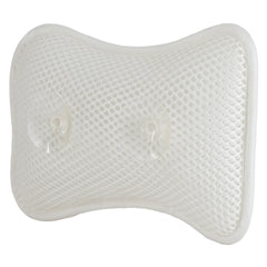 Spa 3D Mesh Bath Pillow White 11"x8"