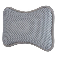 Spa 3D Mesh Bath Pillow Grey 11"x8"