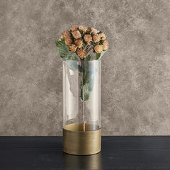 Brass & Glass Vase
