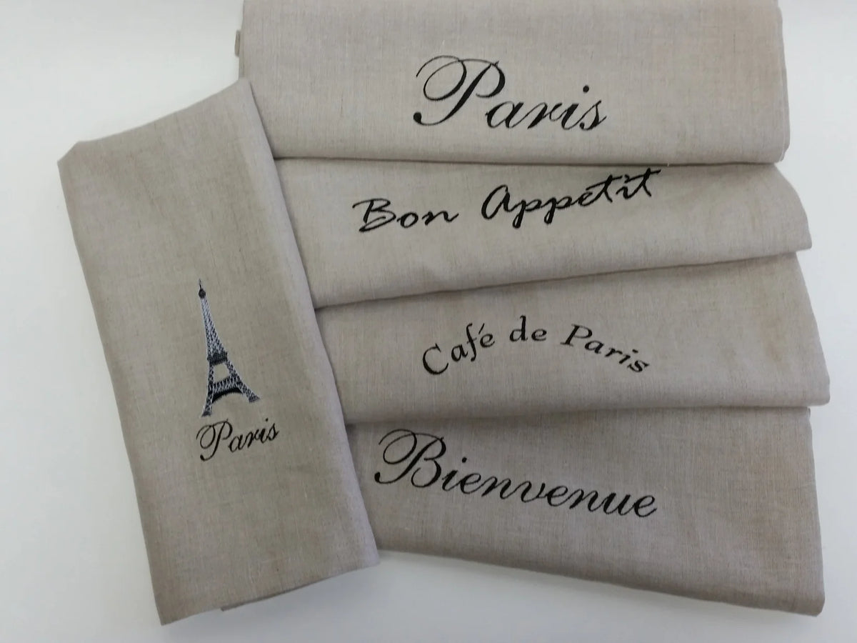 Cafe de Paris Linen Tea Towel