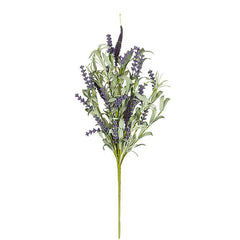 Lavender & Leaf Floral Stem 22"H