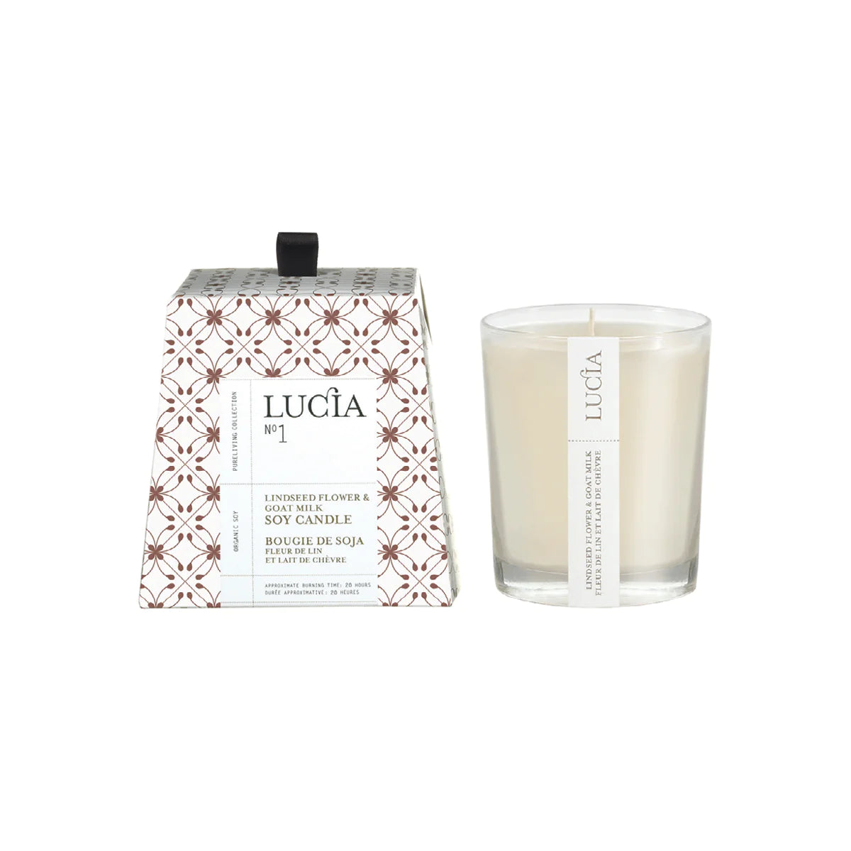 Lucia No. 1 Goat Milk & Lindseed Scented Soy 50 Hour Candle
