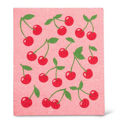 Cherries Dishcloth & Kitchen Towel Set