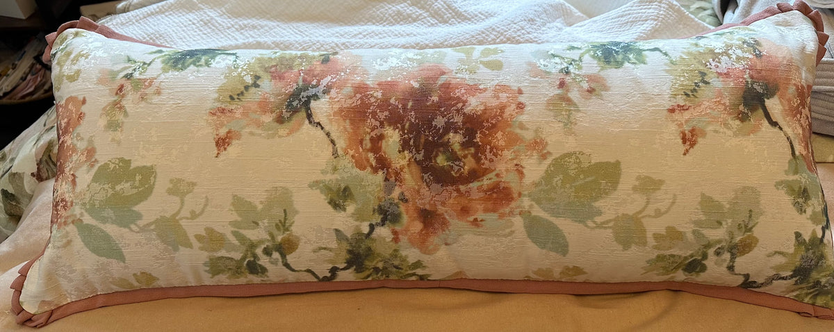 Calla Rose Quartz 14" x 36" Bolster Cushion