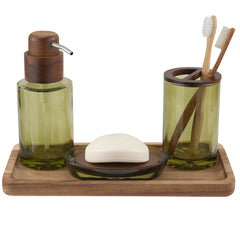 Vaso Glass Soap Dish Green
