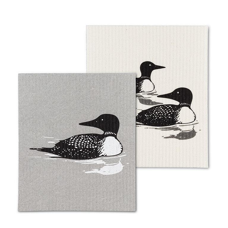 The Amazing Swedish Dishcloth Loons. Set of 2