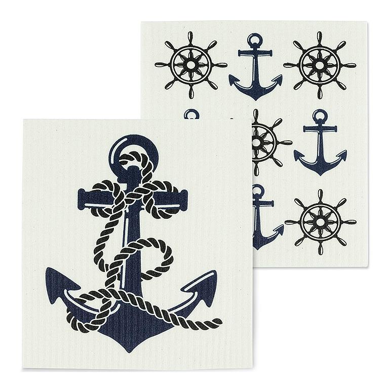 The Amazing Swedish Dishcloth Anchor & Ship Wheel
