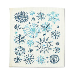 The Amazing Swedish Dishcloth Allover Snowflakes. Set of 2