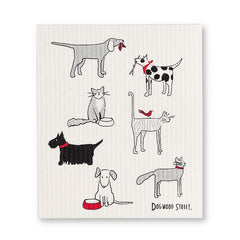 The Amazing Swedish Dishcloth Dogs & Cats Dishcloths. Set of 2