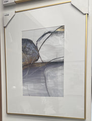 Brass Framed Art Abstract 1