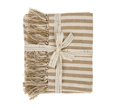 Bengal Stripe Hammam Hand Towels S2 - Warm Sand