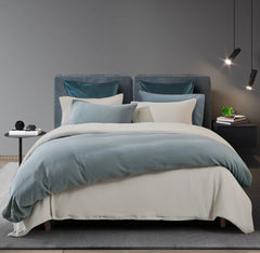 Studio Collection Crinkle Cotton Duvet Cover Set with Shams King