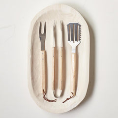 Licensed to Grill Natural BBQ Tools Gift Book Box Set of 3
