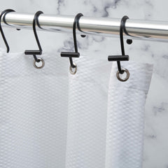 HALDEN SHOWER CURTAIN HOOK BLACK