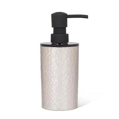 Suds Lotion Pump Hammered Silver