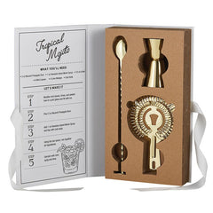 Havana Good Time! Gold Barware Gift Book Box Set