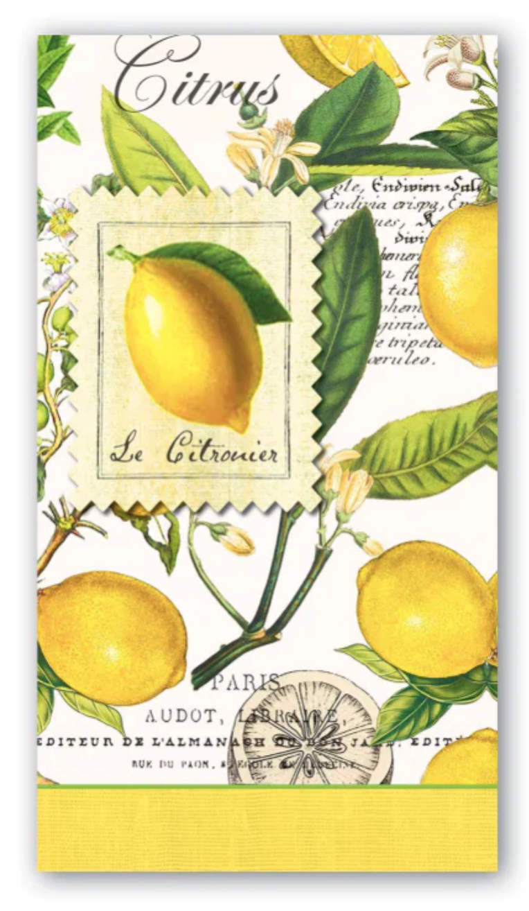 Lemon & Basil Hostess Napkins