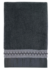 Avanti Linens Braided Cuff Fingertip Towel - Granite