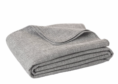 Home Chambray Grey Coverlet 100% Cotton