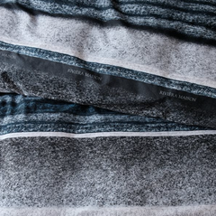 Riviera Maison Mohair Blue Queen Duvet Cover Set with Shams