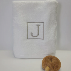 Boxed Monogram Bath Towel