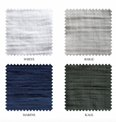 Crinkle Bedding Portugues Cotton Collection Duvet Cover & Shams