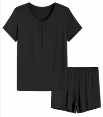 Bamboo Short Set - Black