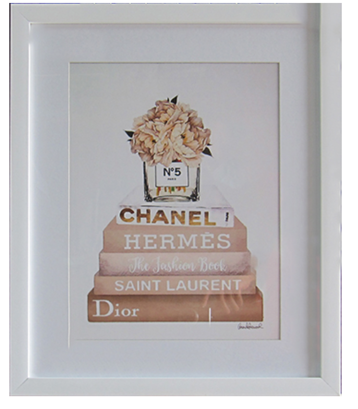 Champagne Chanel No. 5 Framed Print