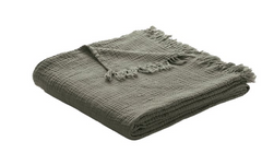 Muslin Olive Throw Blanket 60"x70"