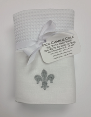 Fleur de lys Spa Waffle Hand Towel