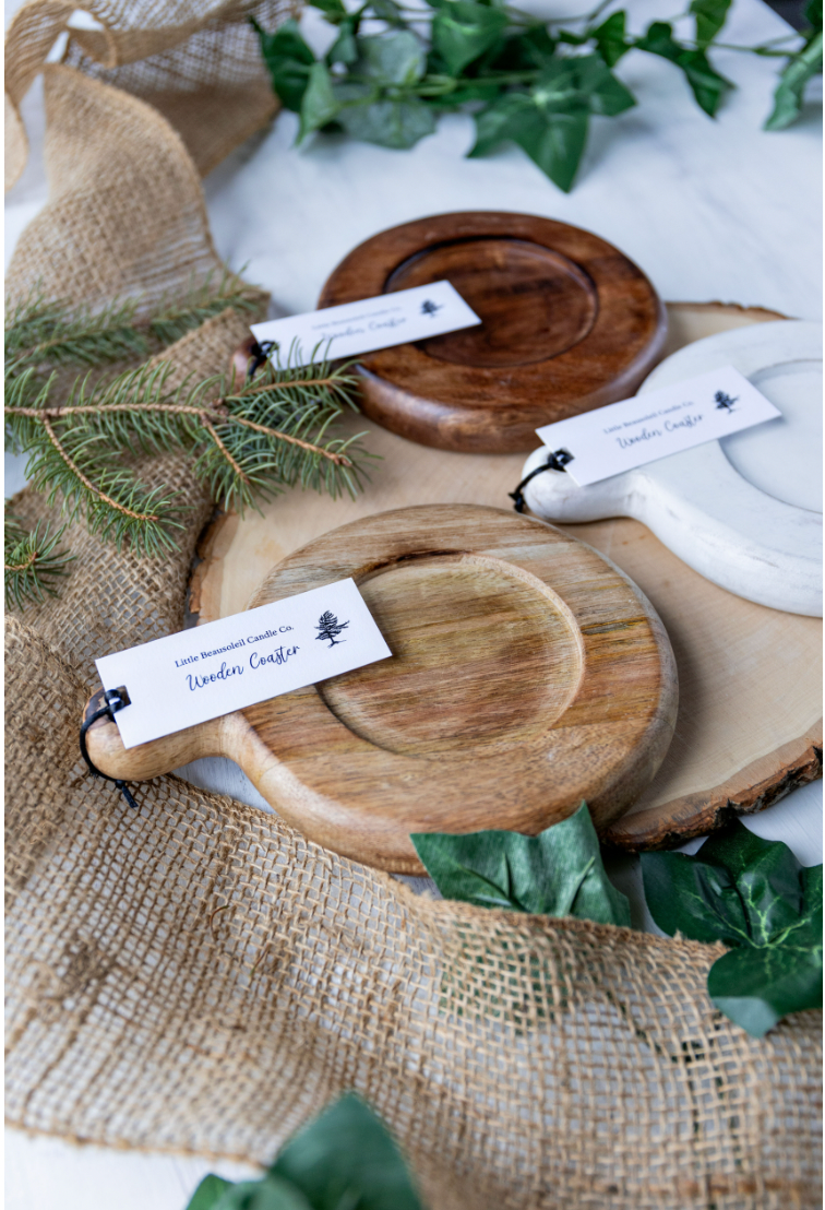 Little Beausoleil Candle Co. Natural Coaster