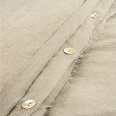 Lina Linen Duvet Cover & Shams Set Chambray