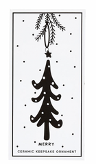 Merry Ceramic Keepsake Ornament