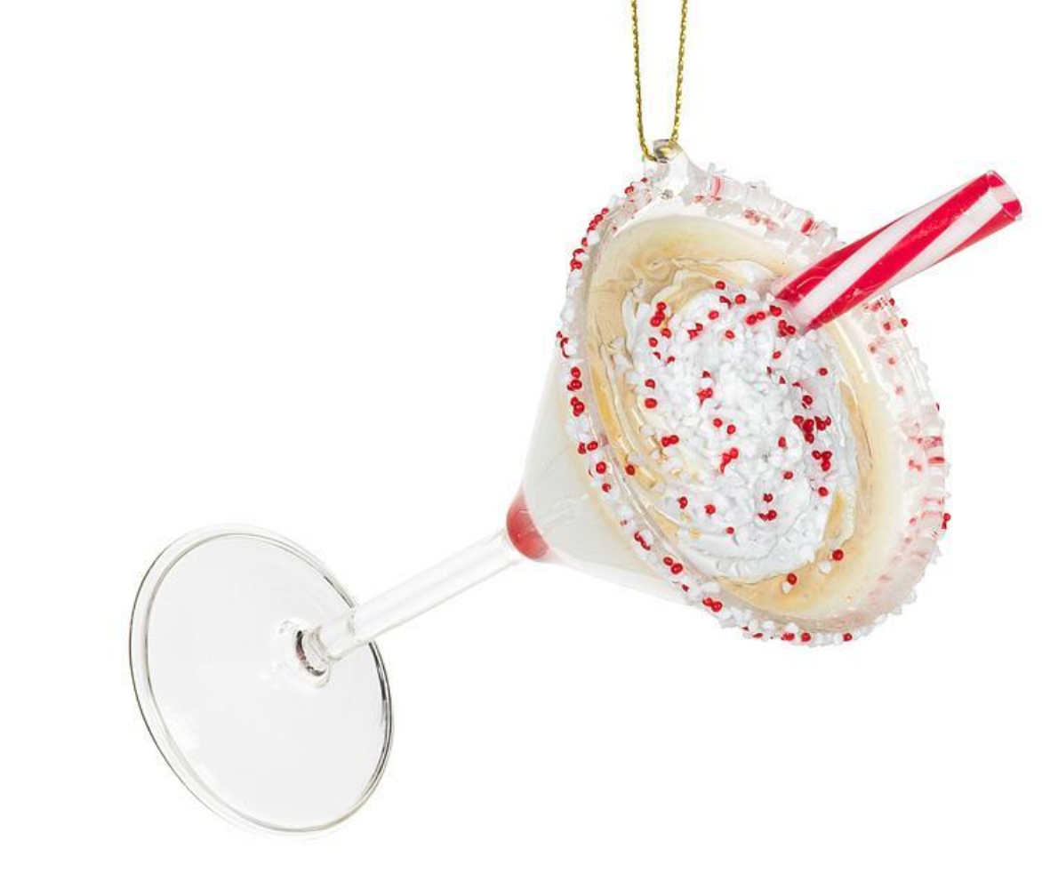 Christmas Peppermint Martini Ornament
