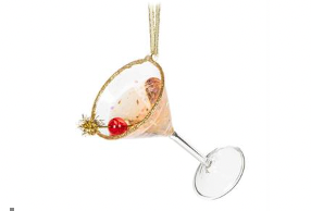 Festive Martini Cocktail Ornament
