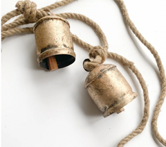 Rustic Sleigh Bell Cascade Handmade