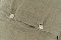 Lina Linen Duvet Cover Set Shade Sand