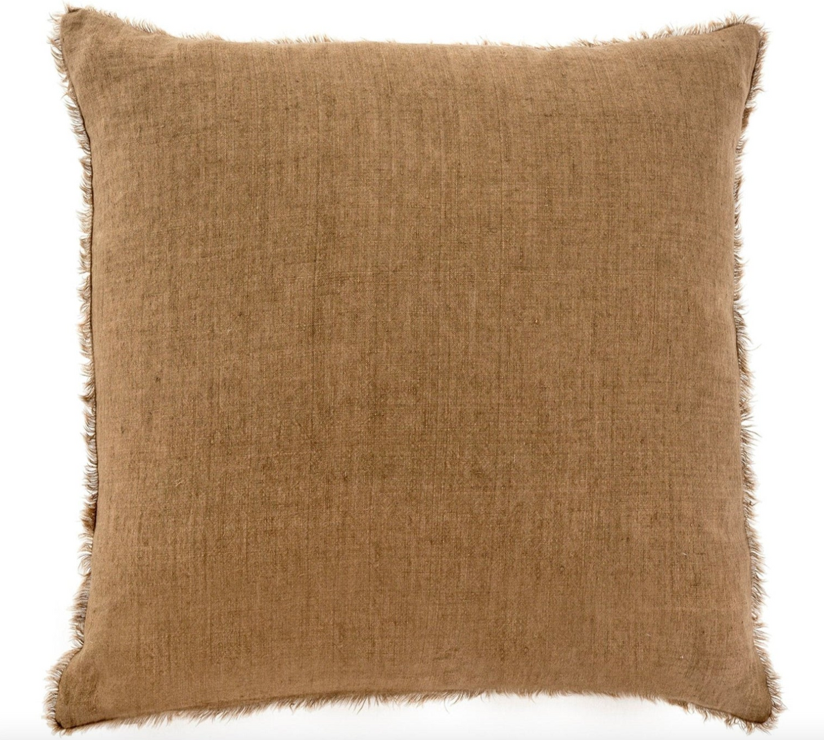 Lina Linen Cushion 24"x24" Shade Hazelnut