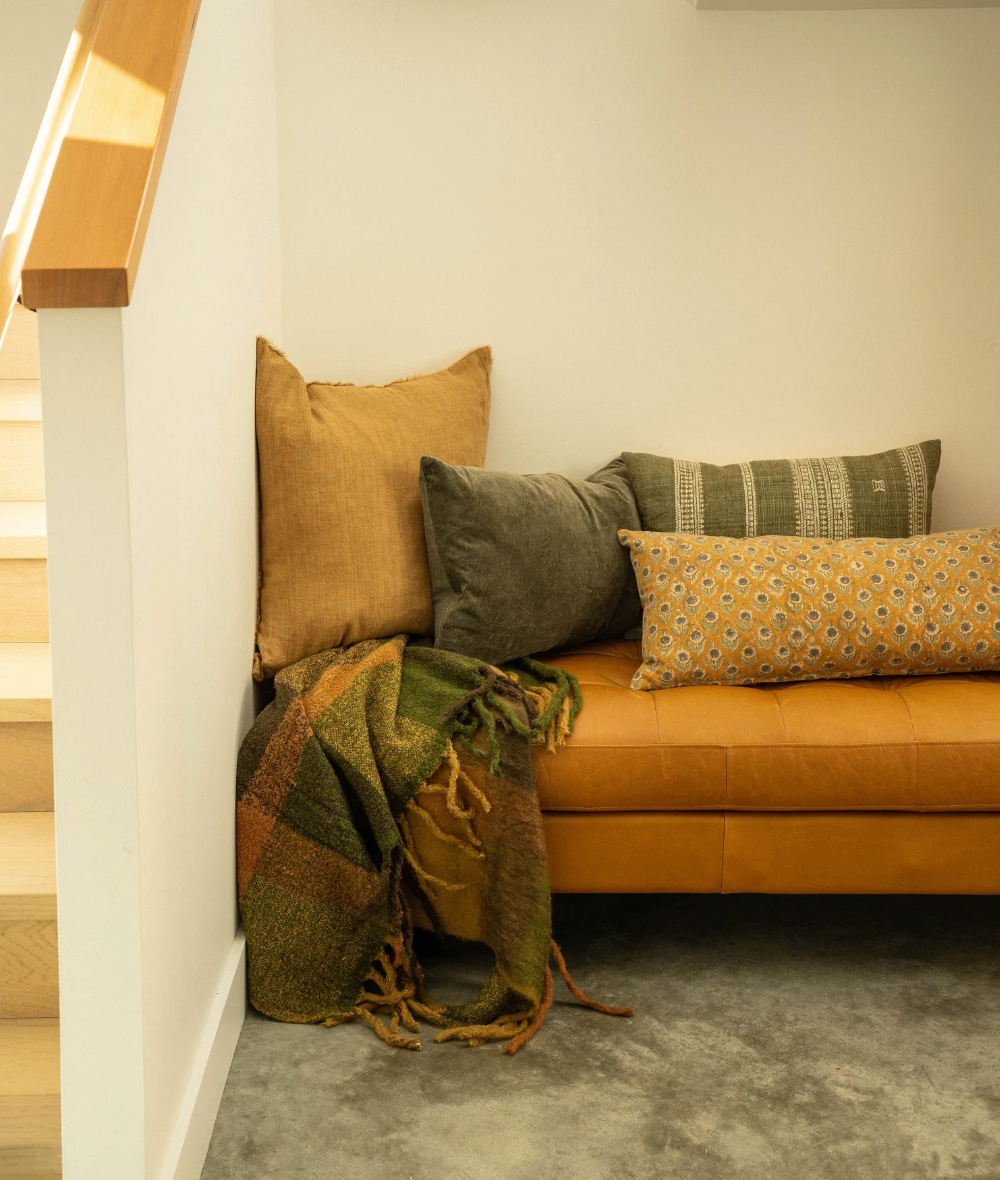 Teton Textured Mohair Throw Brown