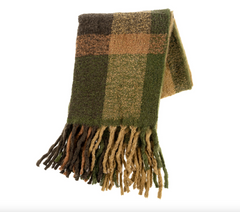 Teton Textured Mohair Throw Brown
