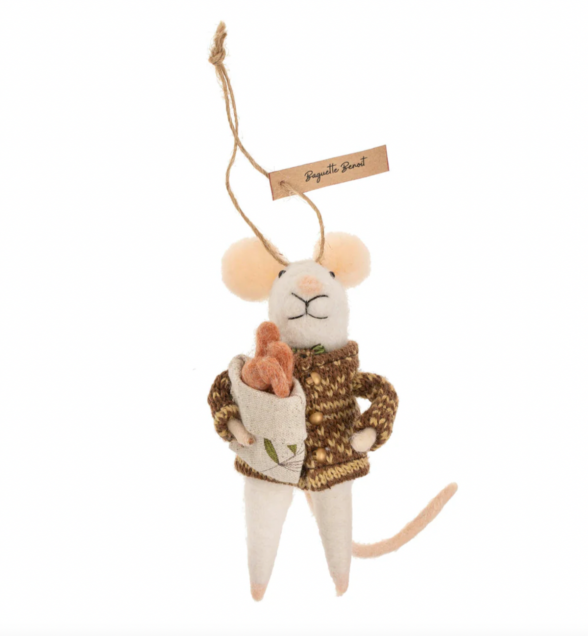 Baguette Benoit Indaba Mouse Ornament Collection