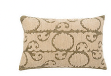 Suzani Boucle Cushion Sage 16"x24"