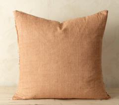 Lina Linen Cushion Terracotta 24"x24"