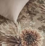 Protea Sand King Duvet Cover Set with Shams by Riviera Maison