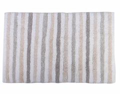 Field Stripe Bath Mat Reversible 100% Cotton 20"x30"