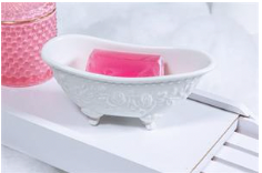 Embossed Bath Tub Soap Dish