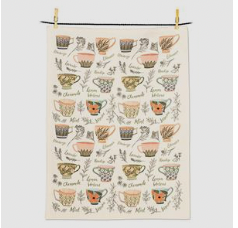 Tea Garden Kitchen Towel 100% Cotton