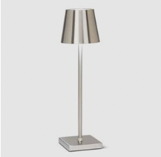 Classic Tri Light LED Table Lamp Matte Silver