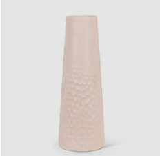 Poetry Blush Large Chisel Base Slender Vase